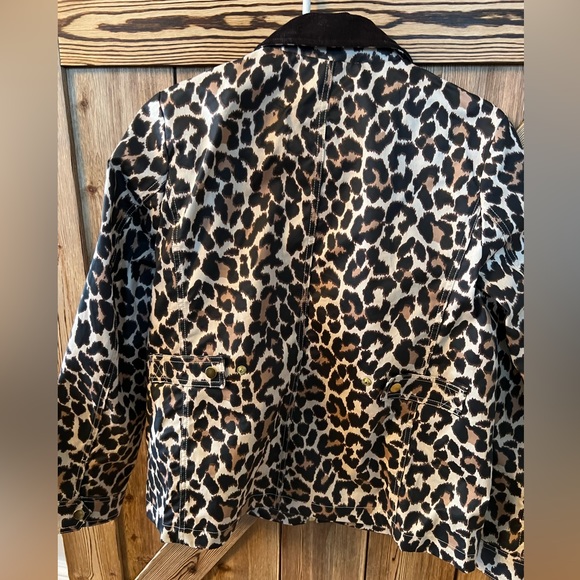J Crew Leopard rain jacket - Picture 3 of 6